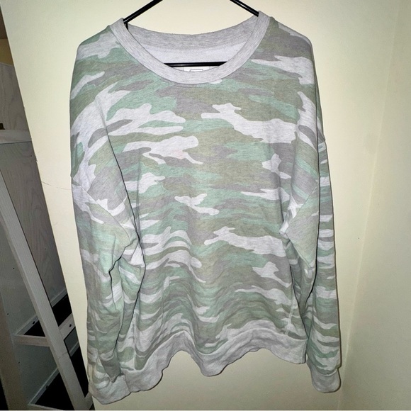 Reflex Tops - Reflex Women's Camouflage Sweatshirt - Green and Gray